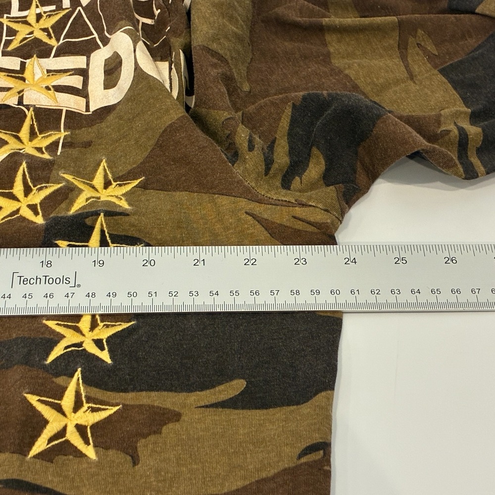 Rare Vintage Express Men's Graphic T-Shirt XL Camo Patches Retro Street Grunge‎ - Picture 9 of 10
